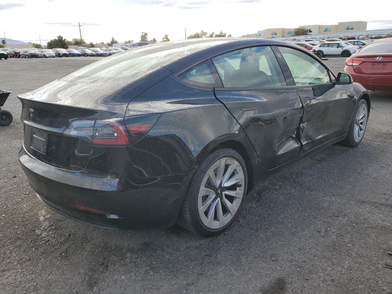 VIN 5YJ3E1EA2NF368758 2022 TESLA MODEL 3 no.3