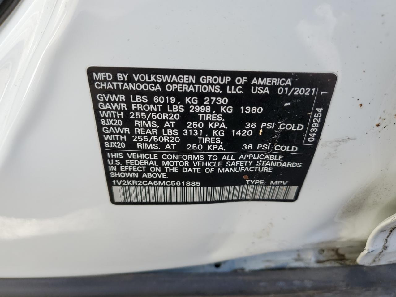 2021 Volkswagen Atlas - Image 13