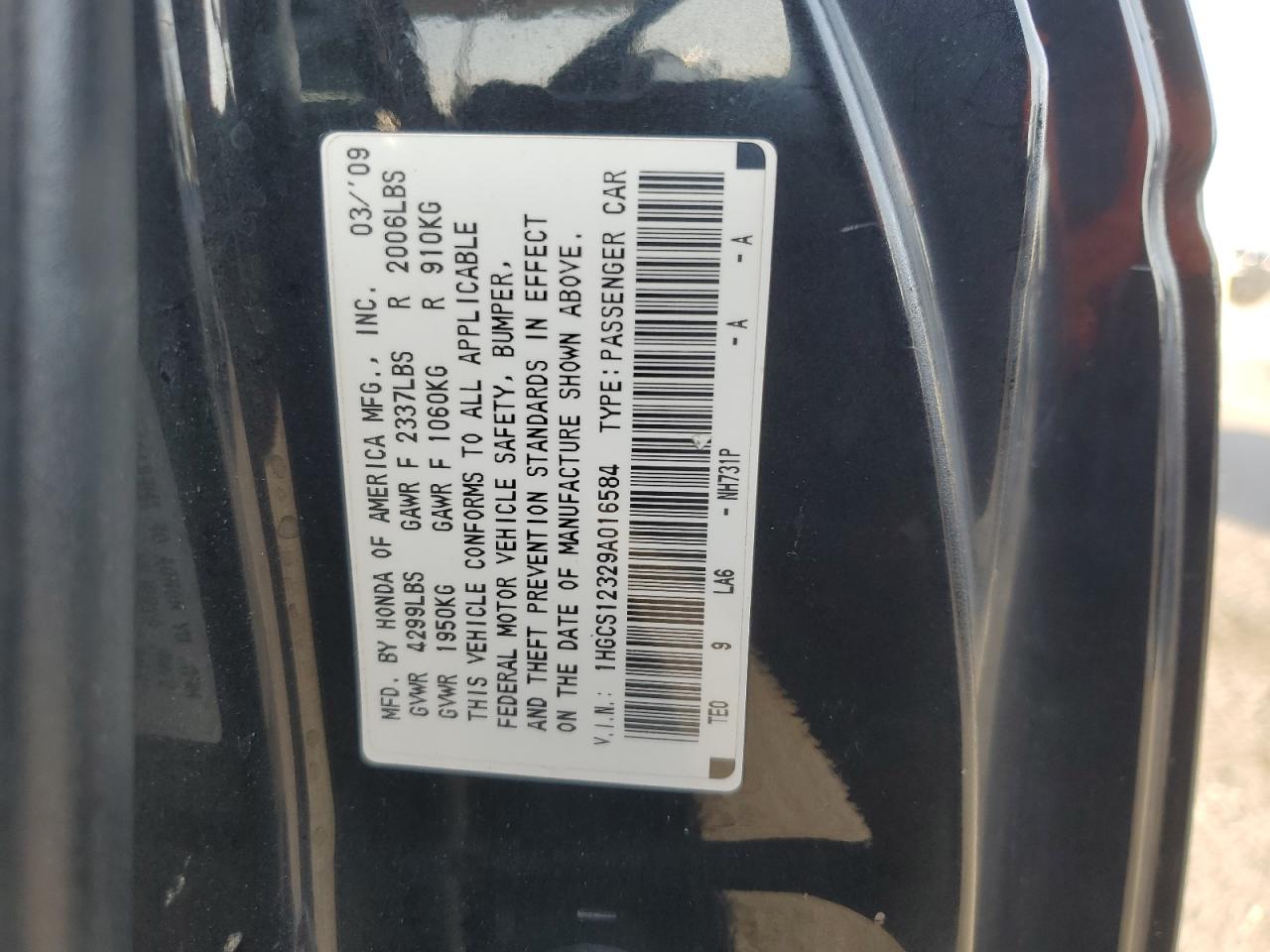 2009 Honda Accord - Image 12