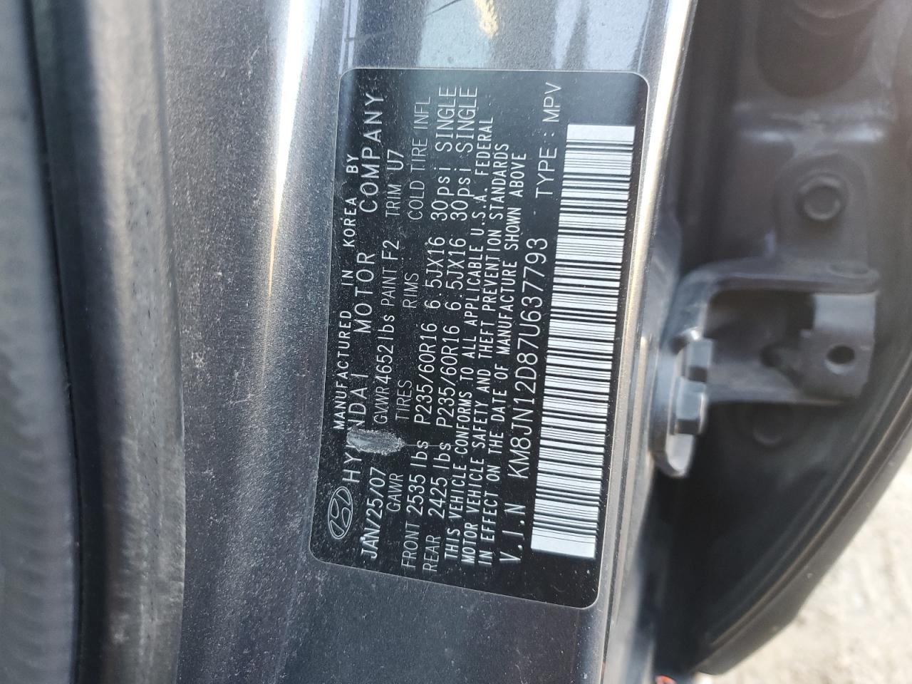 2007 Hyundai Tucson - Image 13