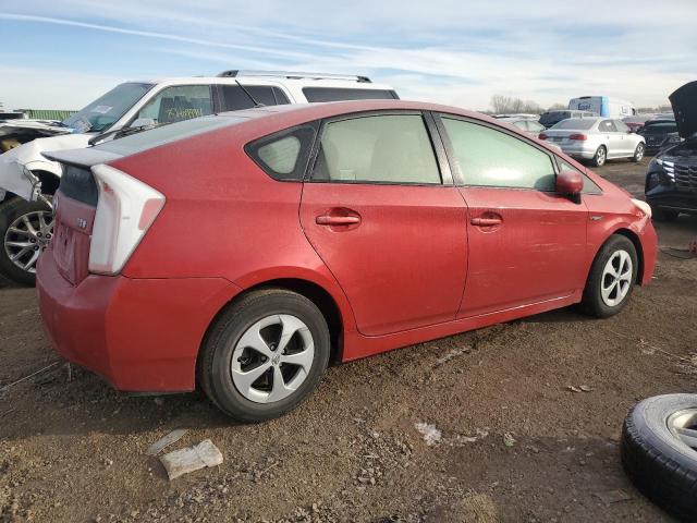  TOYOTA PRIUS 2012 Czerwony