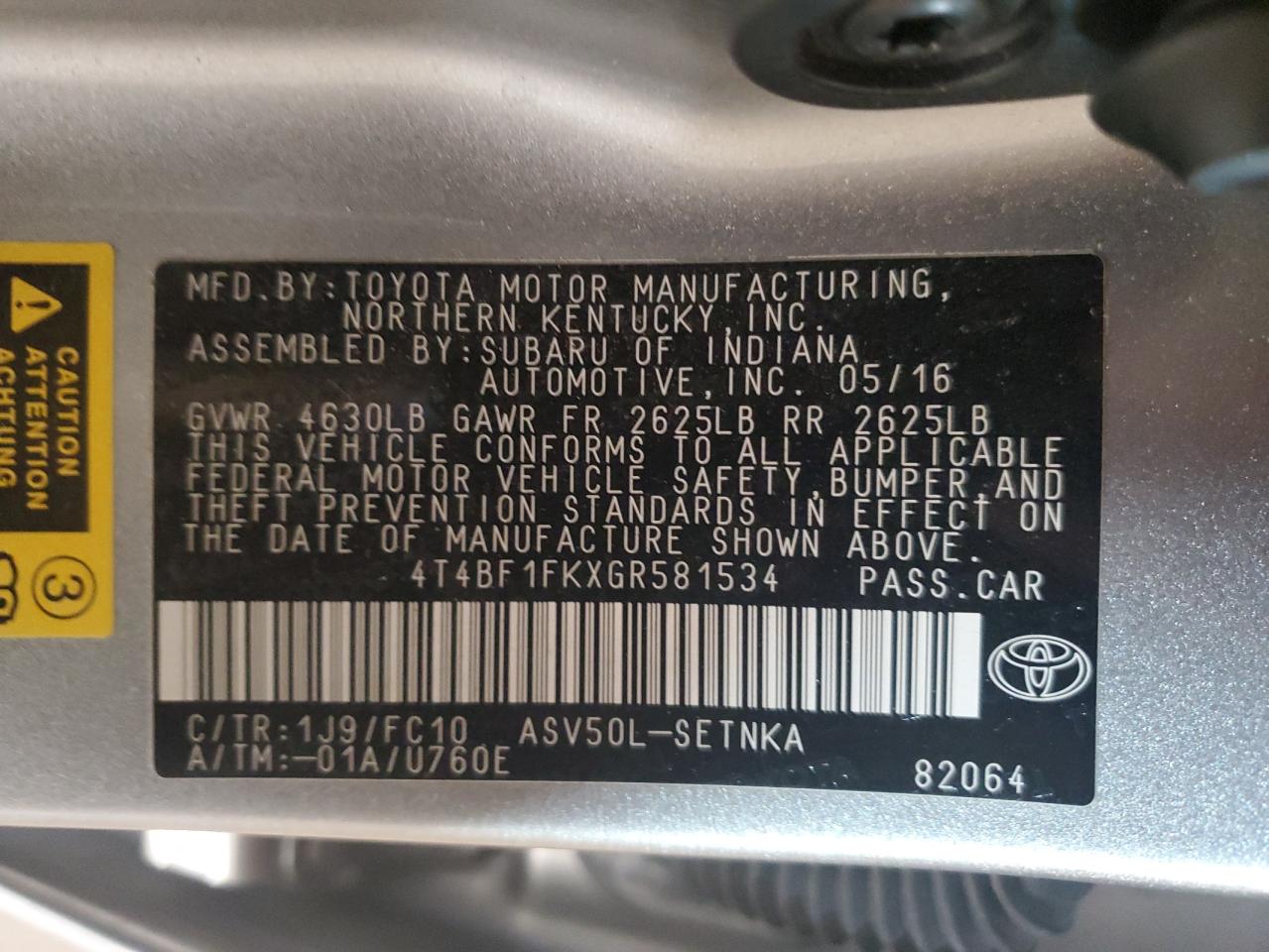 2016 Toyota Camry - Image 12