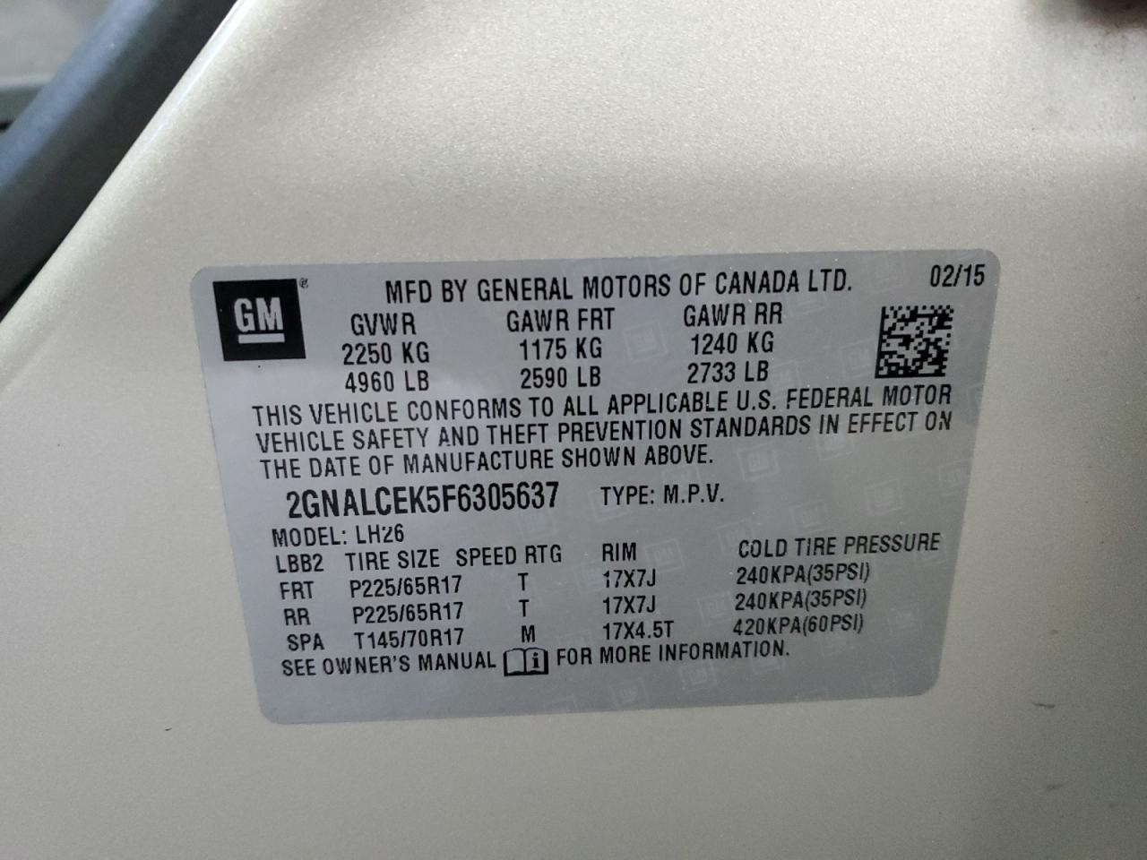 2015 Chevrolet Equinox - Image 13