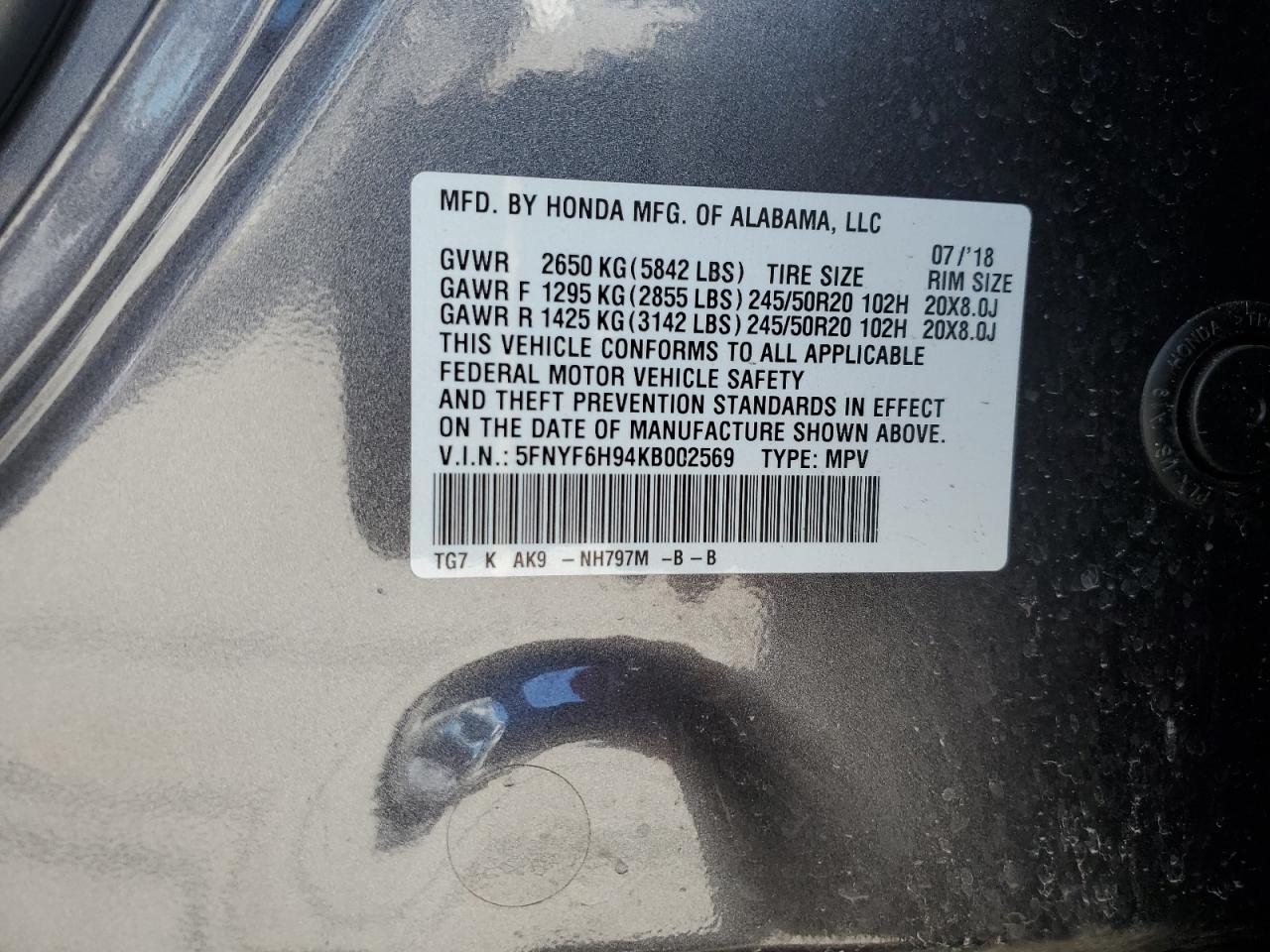 2019 Honda Pilot - Image 15