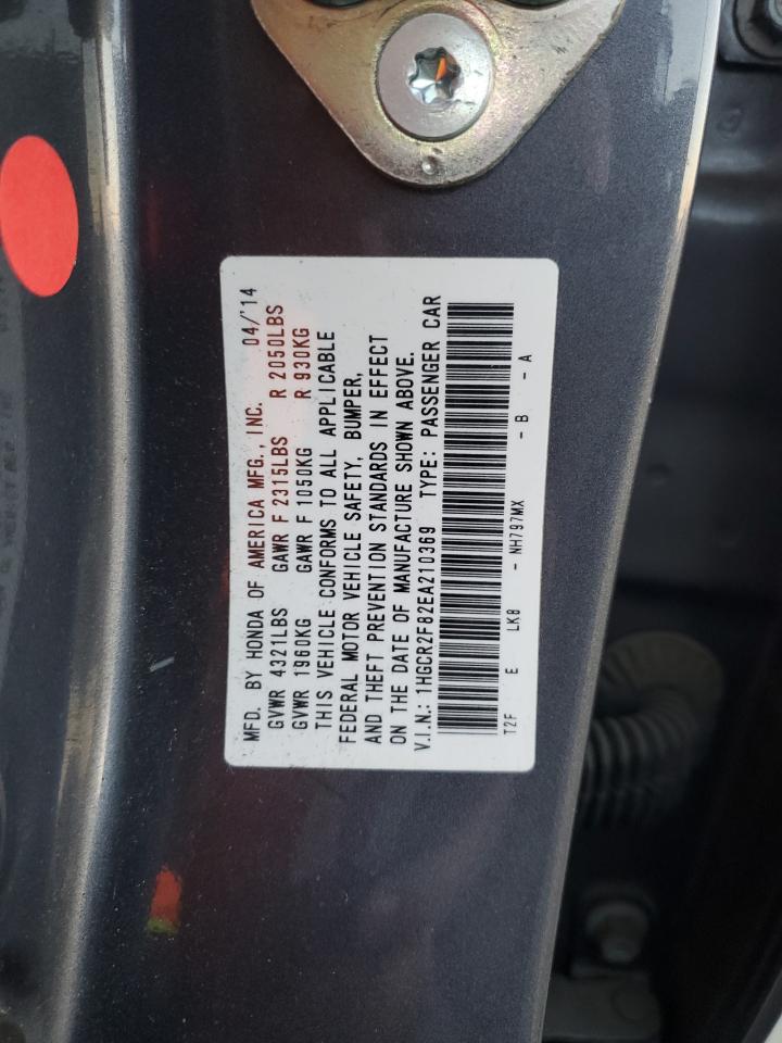 VIN 1HGCR2F82EA210369 2014 HONDA ACCORD no.13