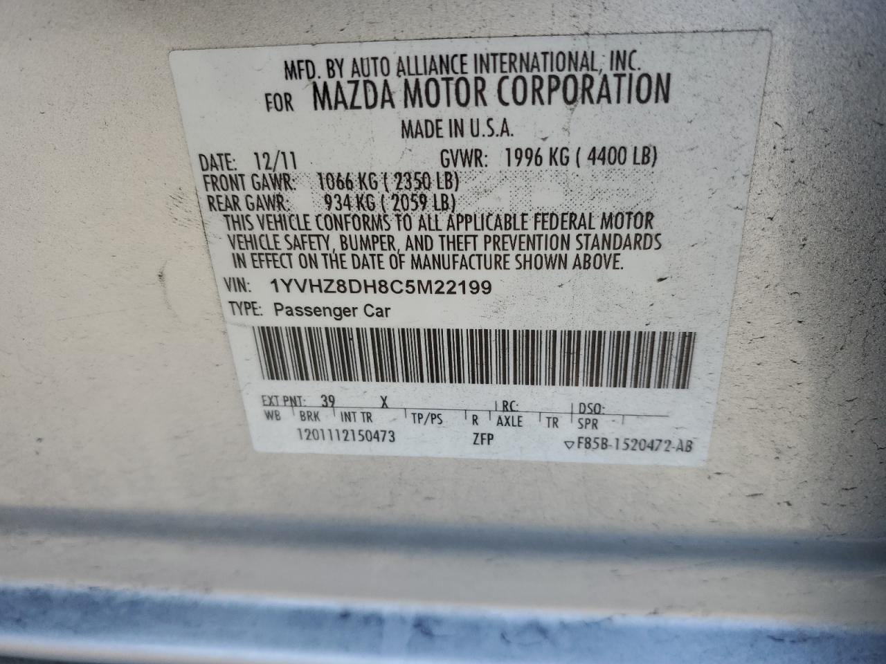 2012 Mazda 6 - Image 14