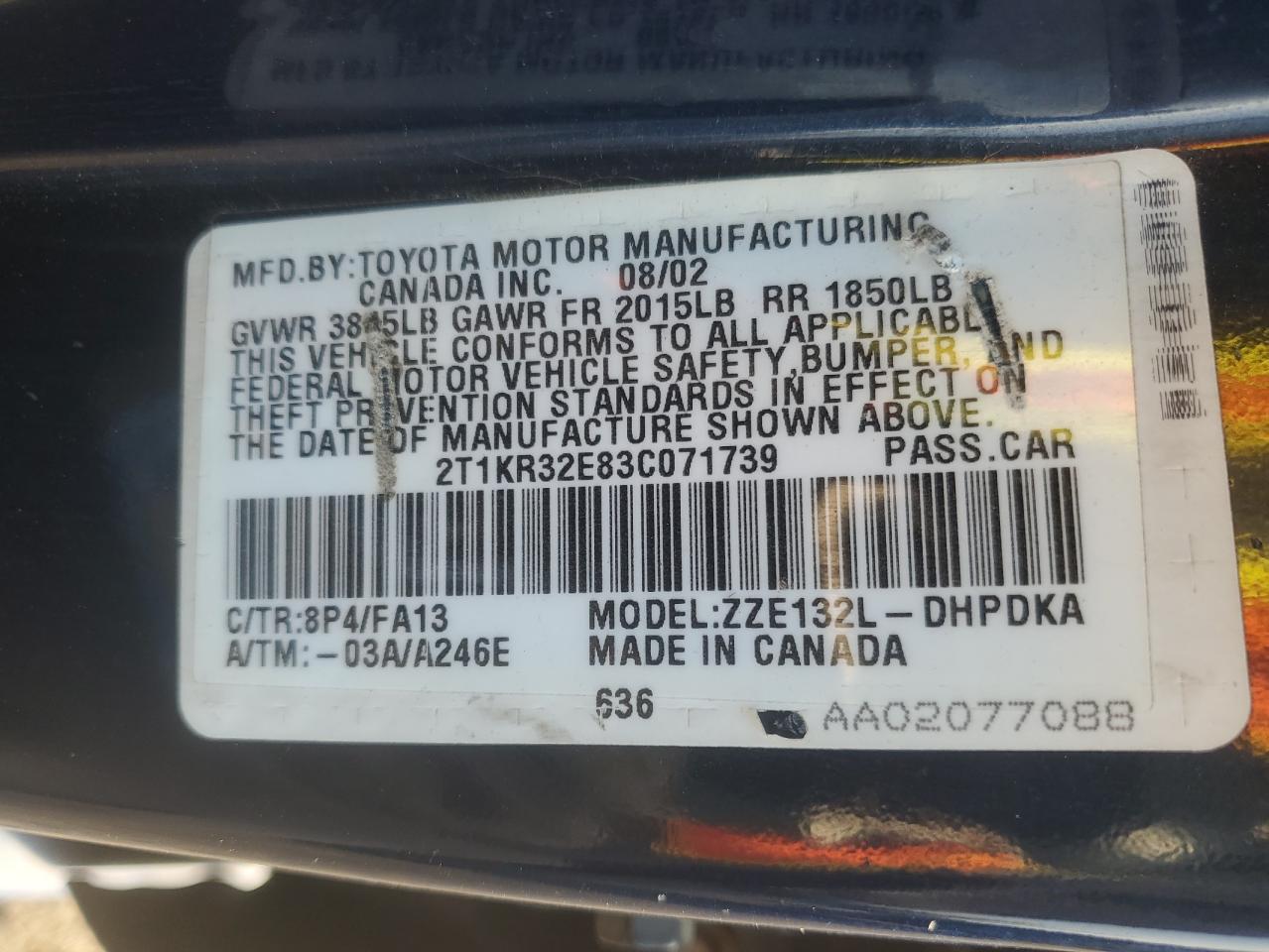2003 Toyota Corolla - Image 13