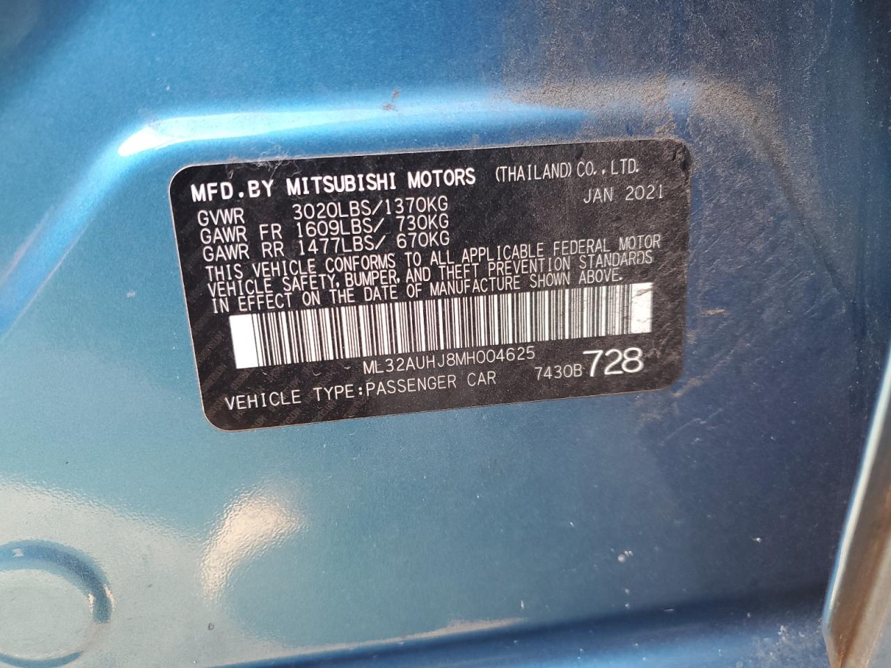2021 Mitsubishi Mirage - Image 12