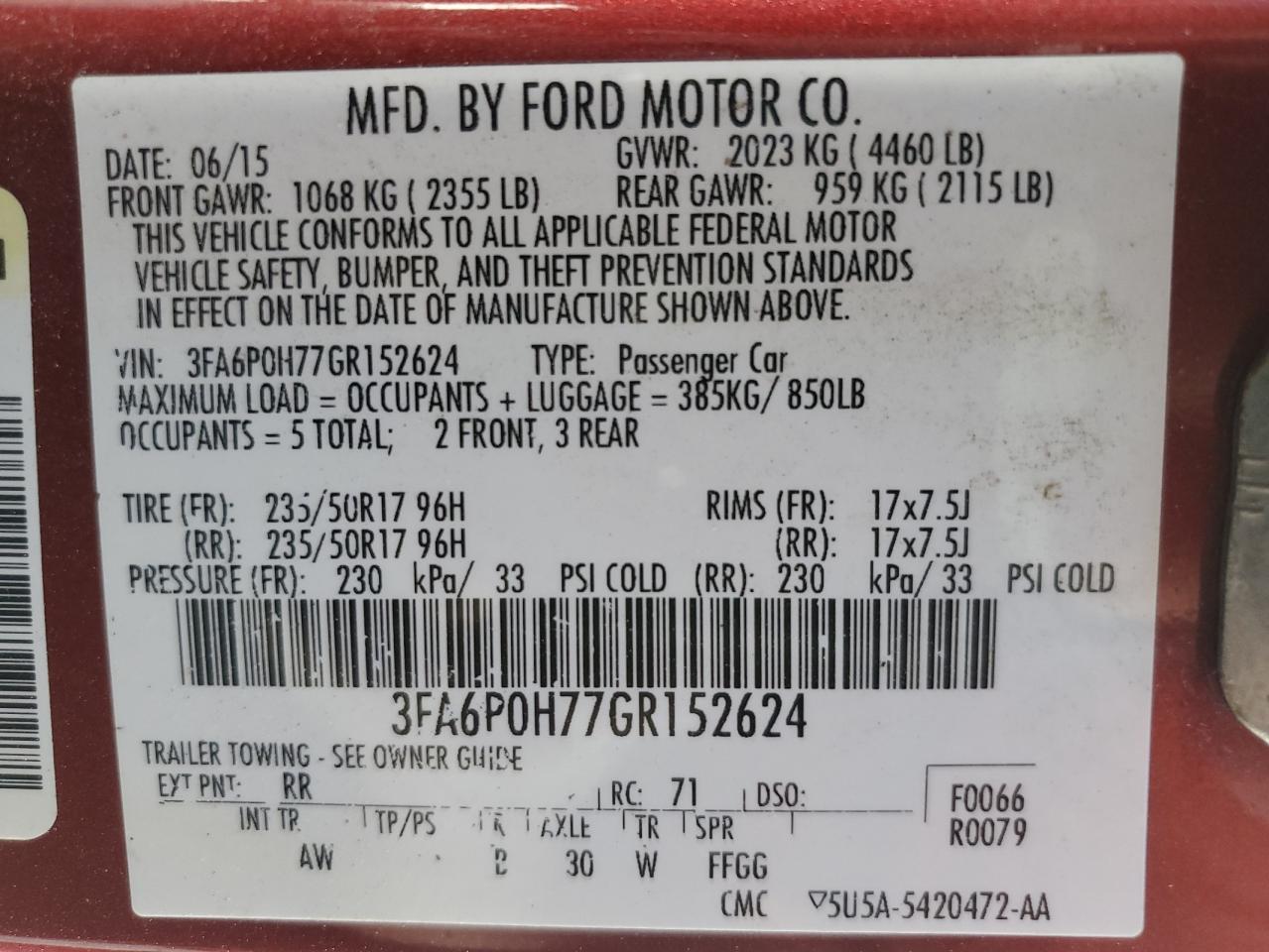 2016 Ford Fusion - Image 12