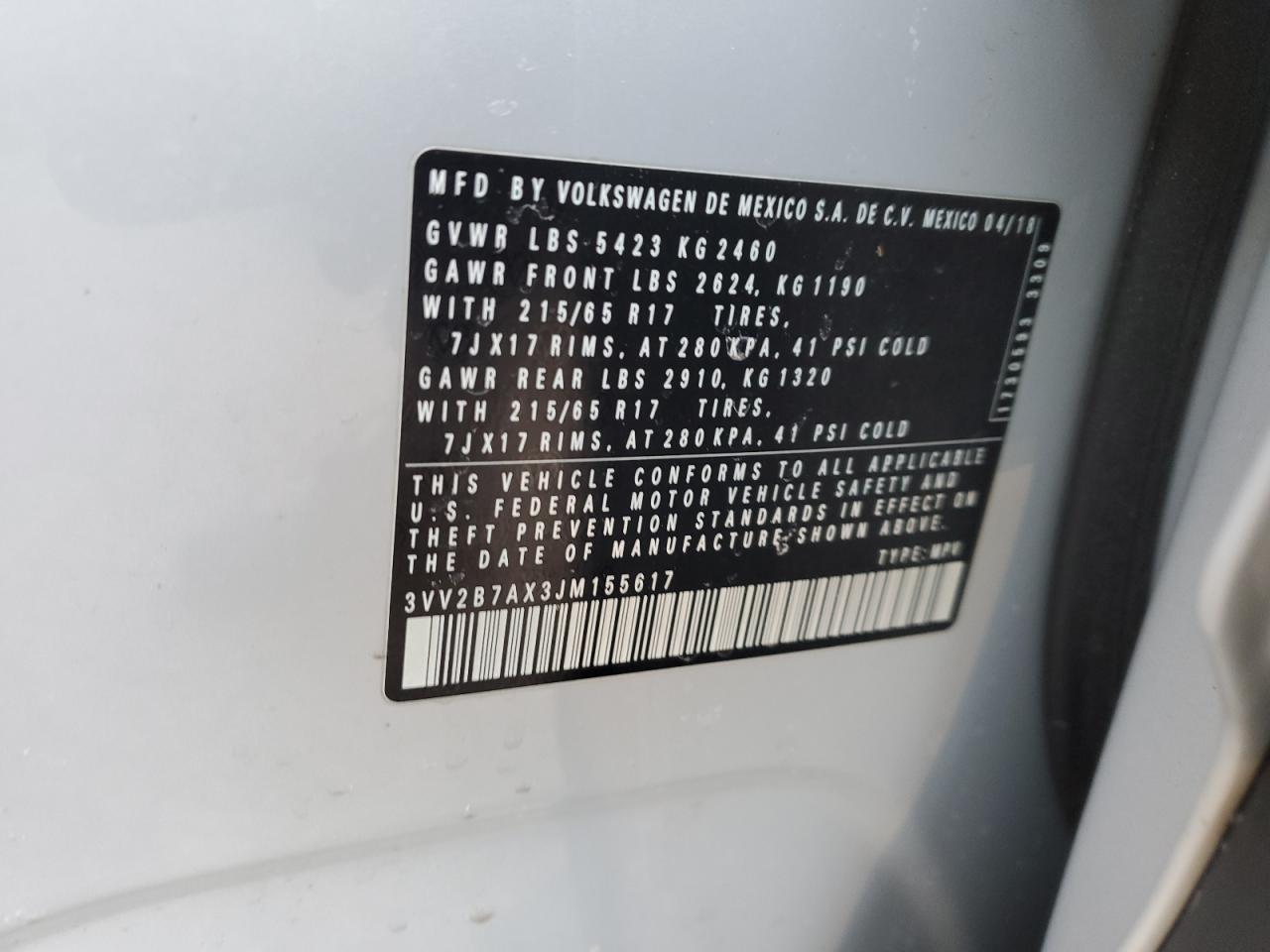 2018 Volkswagen Tiguan - Image 13