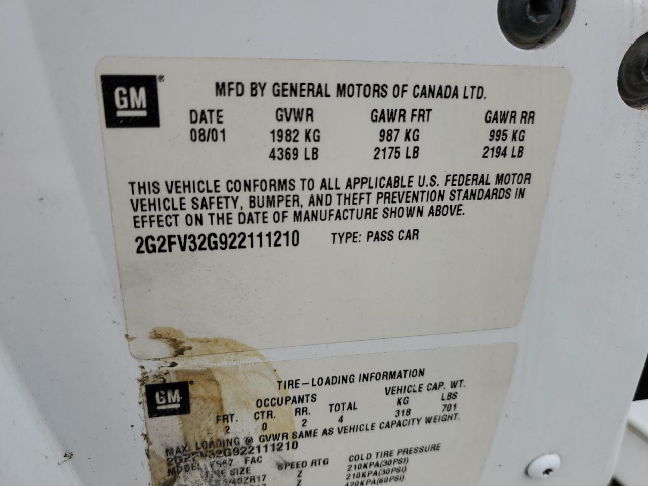 2002 Pontiac Firebird - Image 12