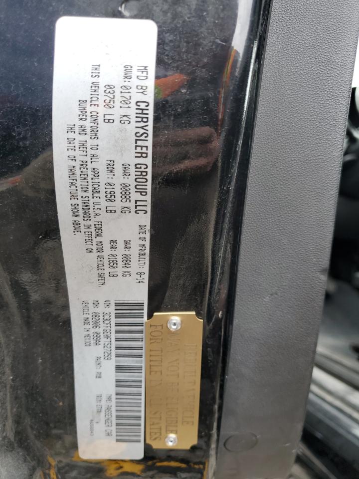 2015 Fiat 500 Electric VIN: 3C3CFFGE0FT527259 Lot: 42097735