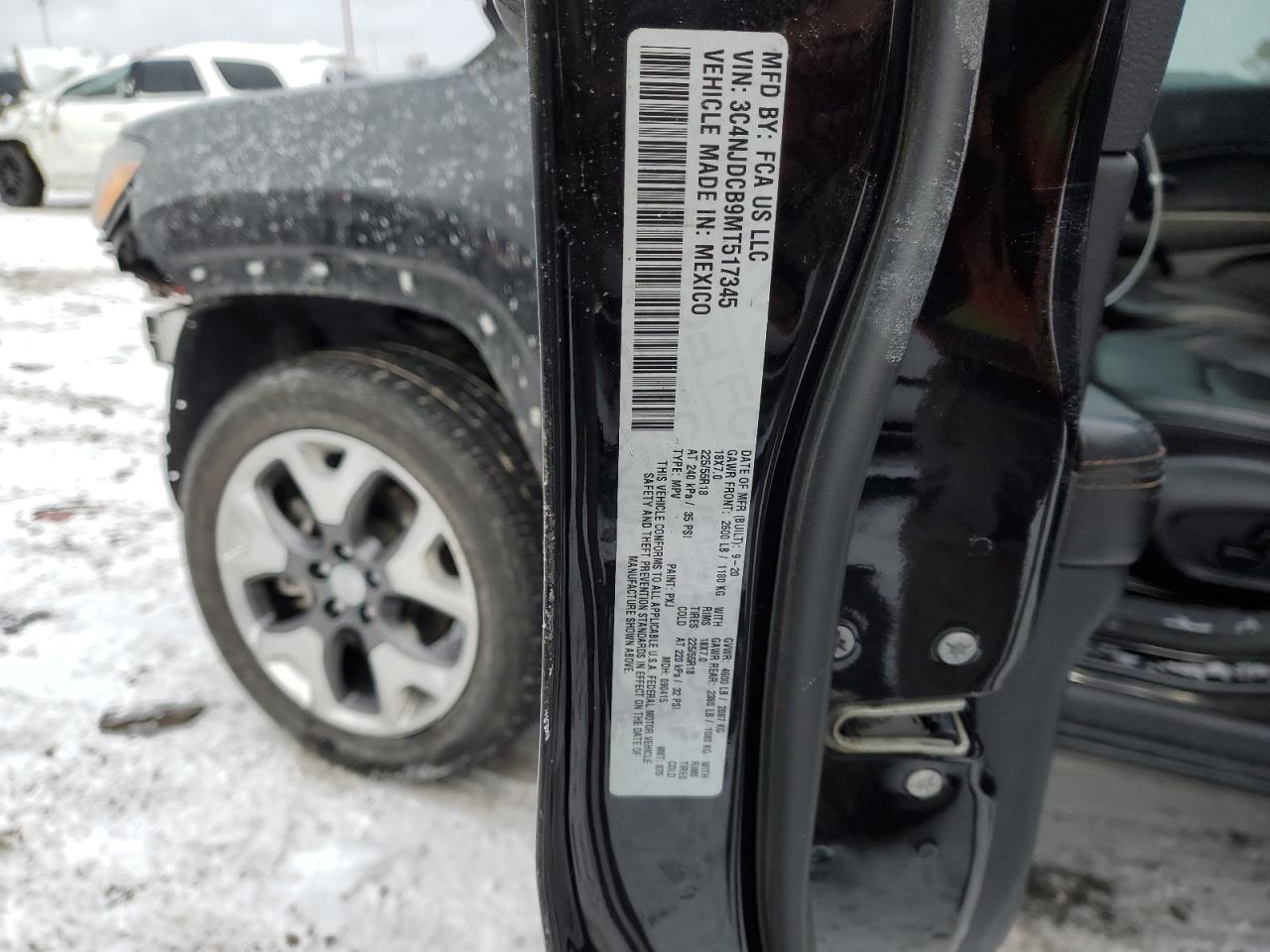 Auction sale of the 2021 JEEP COMPASS , vin: 3C4NJDCB9MT517345, lot number: 42371735