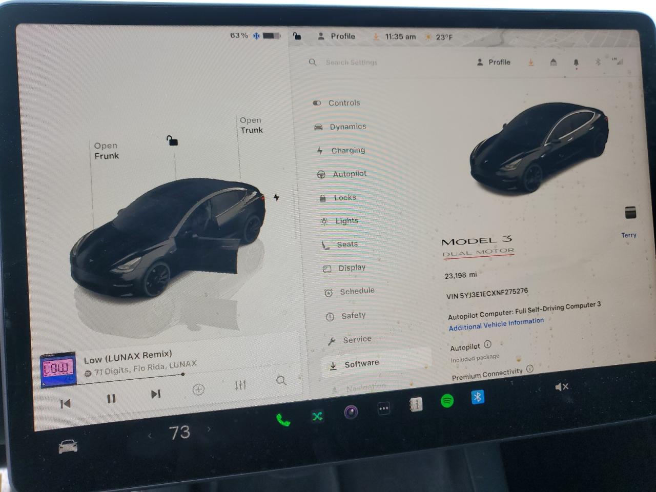 2022 Tesla Model 3 VIN: 5YJ3E1ECXNF275276 Lot: 88771685