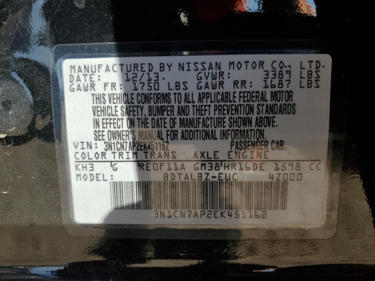 2014 Nissan Versa - Image 15