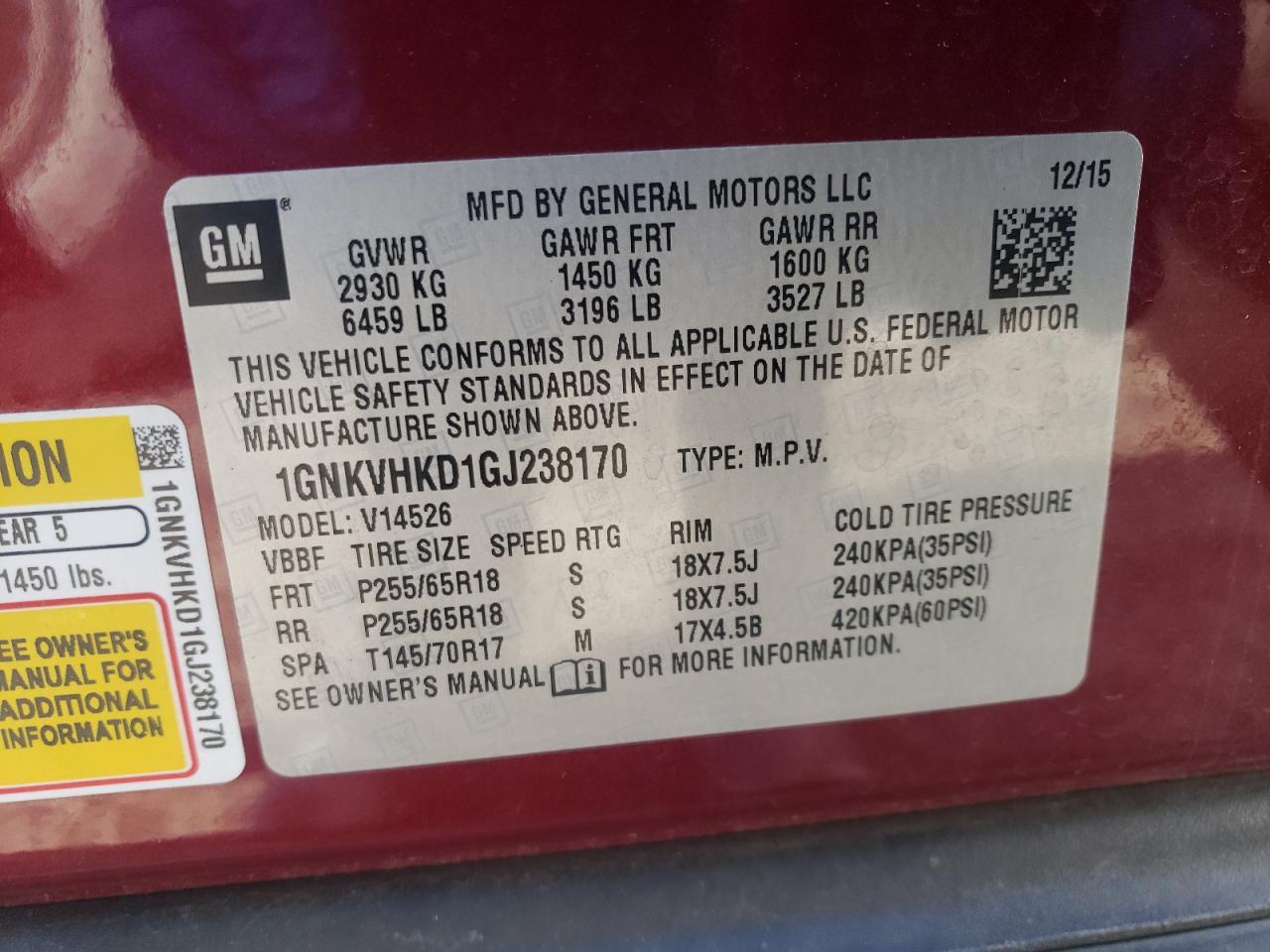 2016 Chevrolet Traverse - Image 13