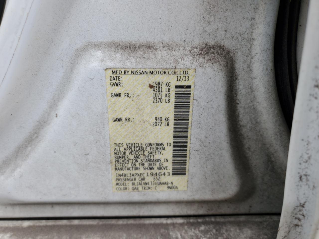 2014 Nissan Altima - Image 12