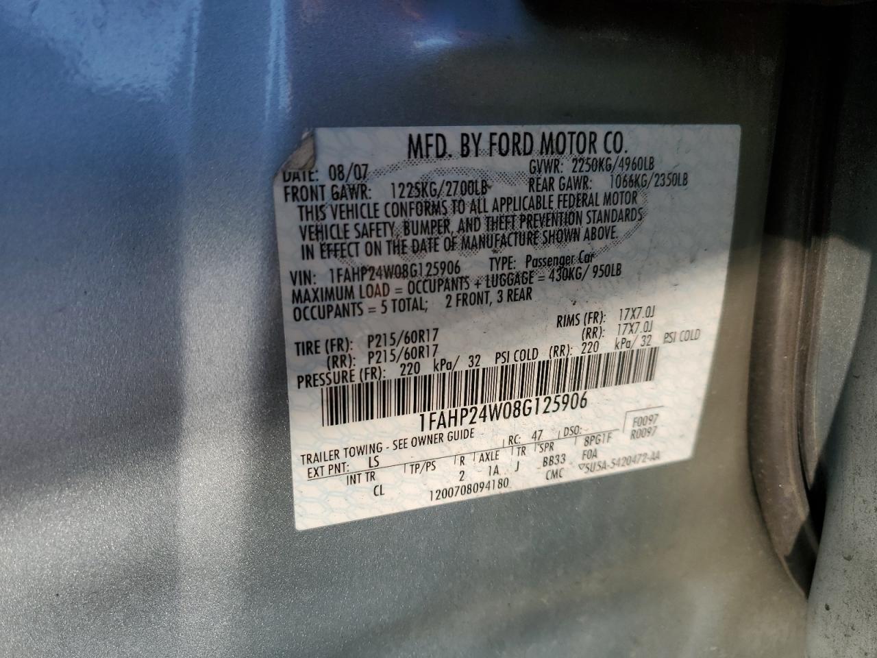 2008 Ford Taurus - Image 12