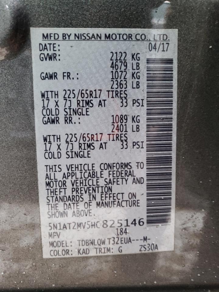 5N1AT2MV5HC825146 2017 NISSAN ROGUE - Image 13