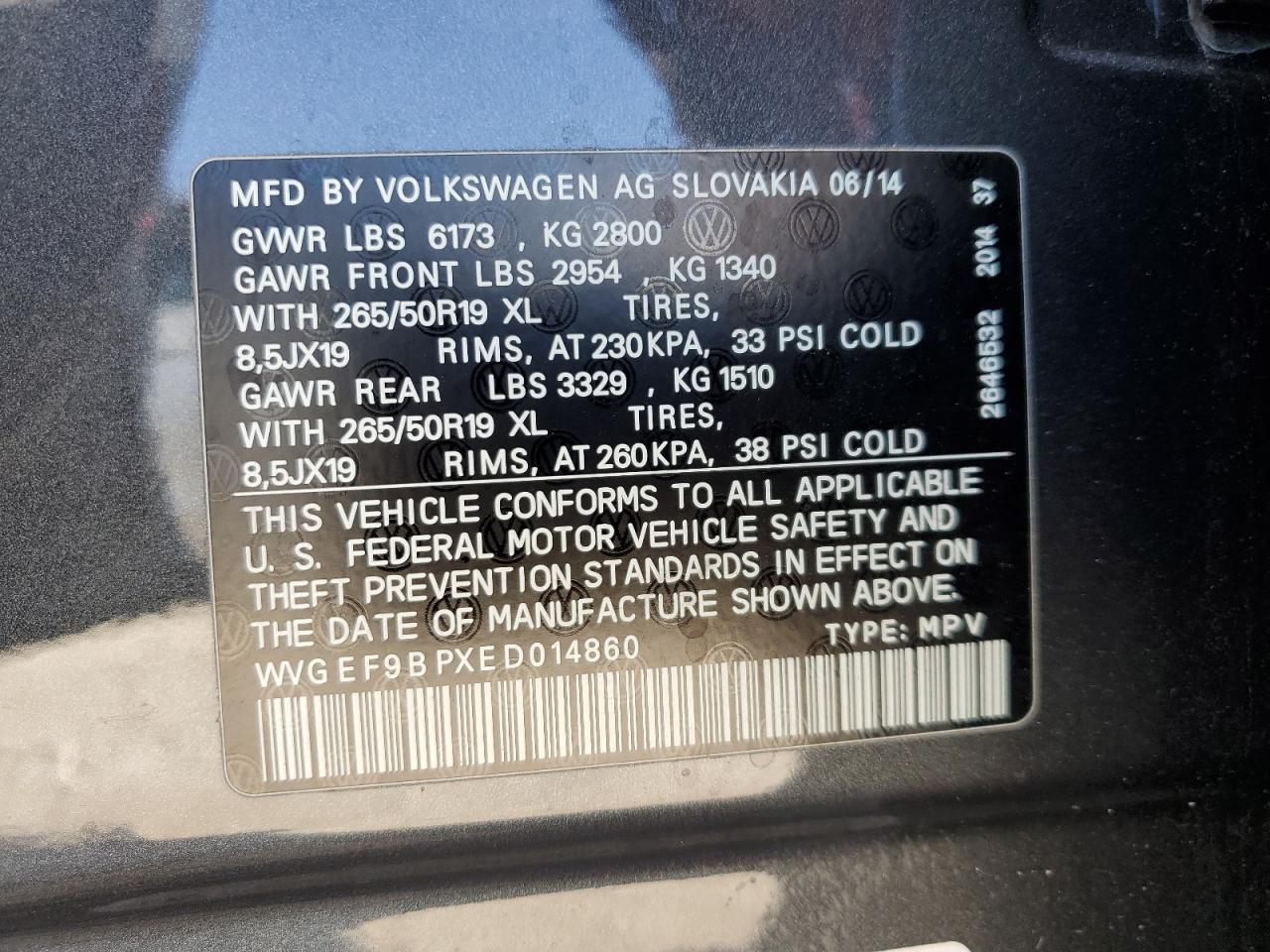 2014 Volkswagen Touareg - Image 13