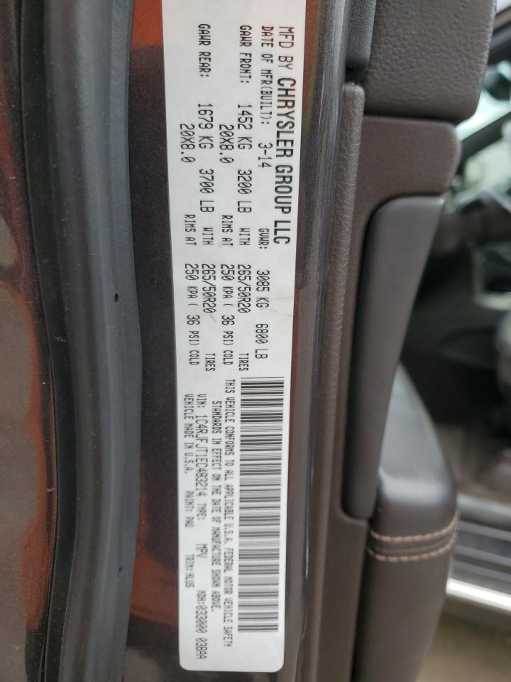 2014 Jeep Grand Cherokee Summit VIN: 1C4RJFJT1EC483214 Lot: 87727745