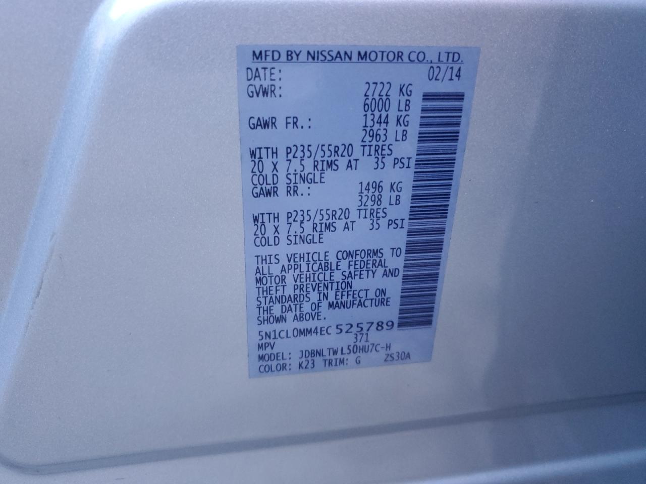2014 Infiniti QX60 - Image 13