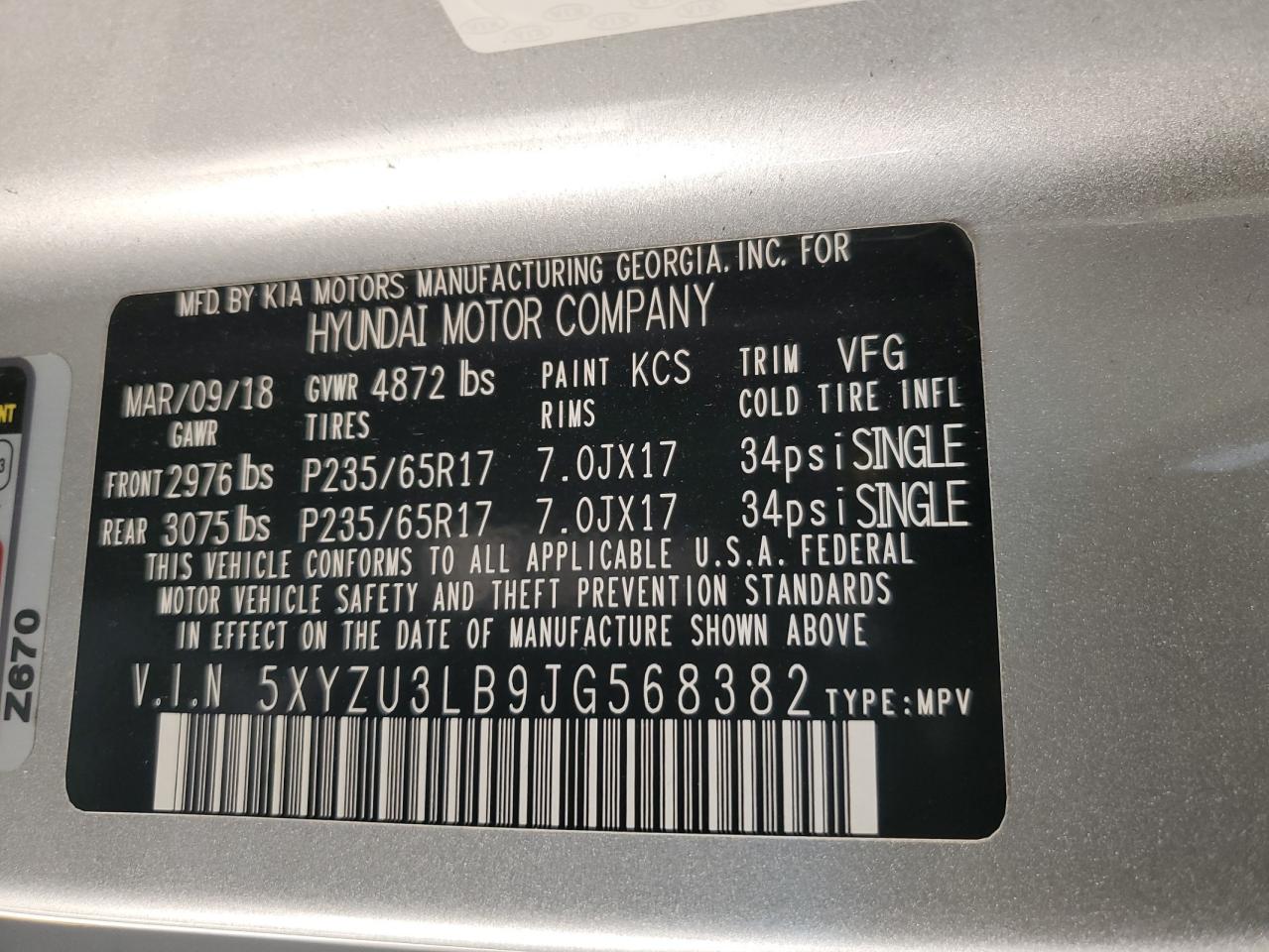 2018 Hyundai Santa Fe - Image 15
