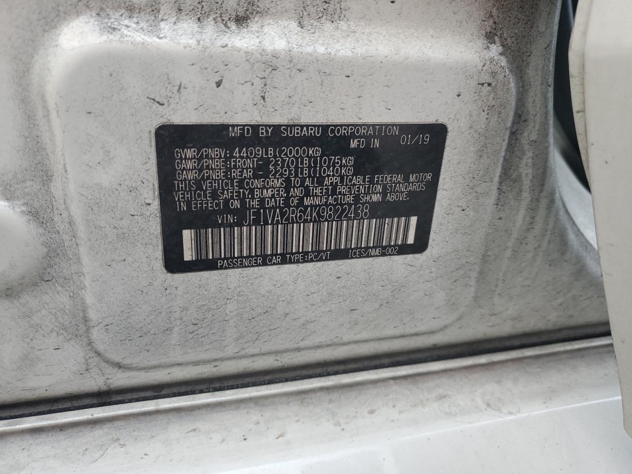 2019 Subaru WRX - Image 13