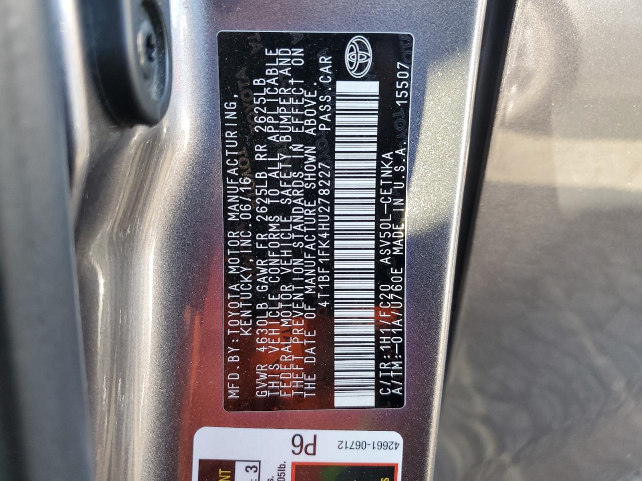 2017 Toyota Camry - Image 12