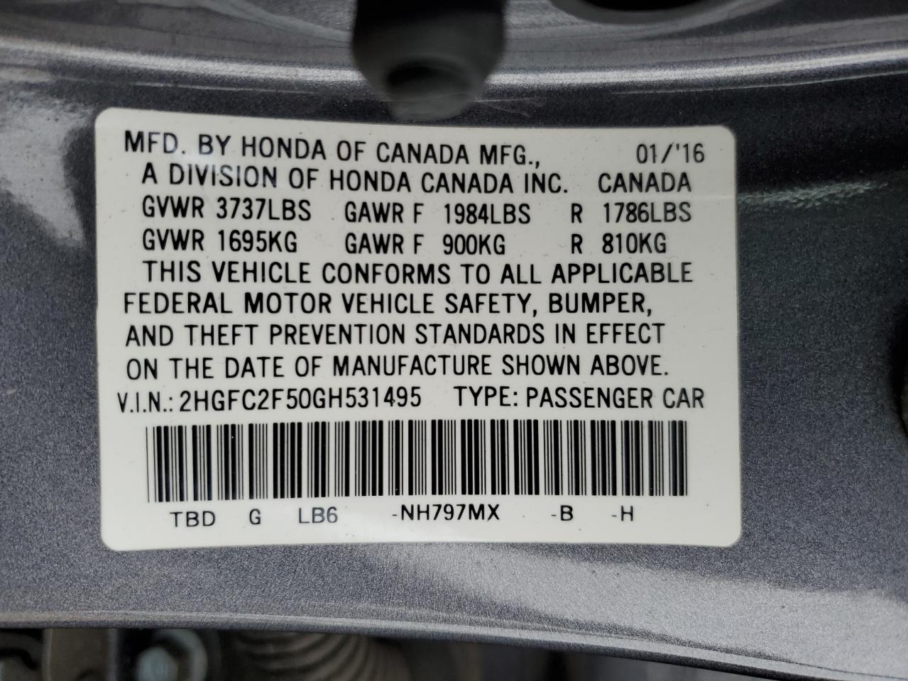 2016 Honda Civic - Image 14
