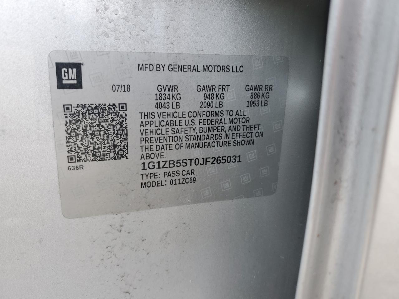 2018 Chevrolet Malibu - Image 12