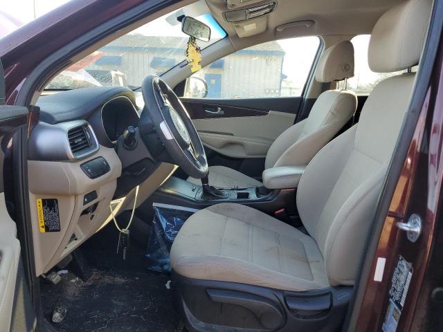  KIA SORENTO 2017 Maroon