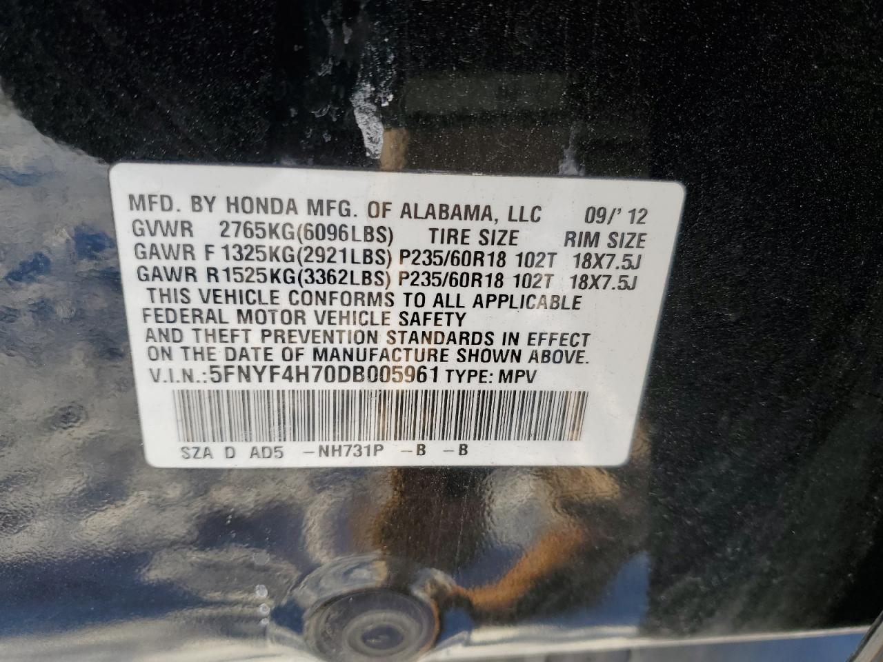 2013 Honda Pilot - Image 15