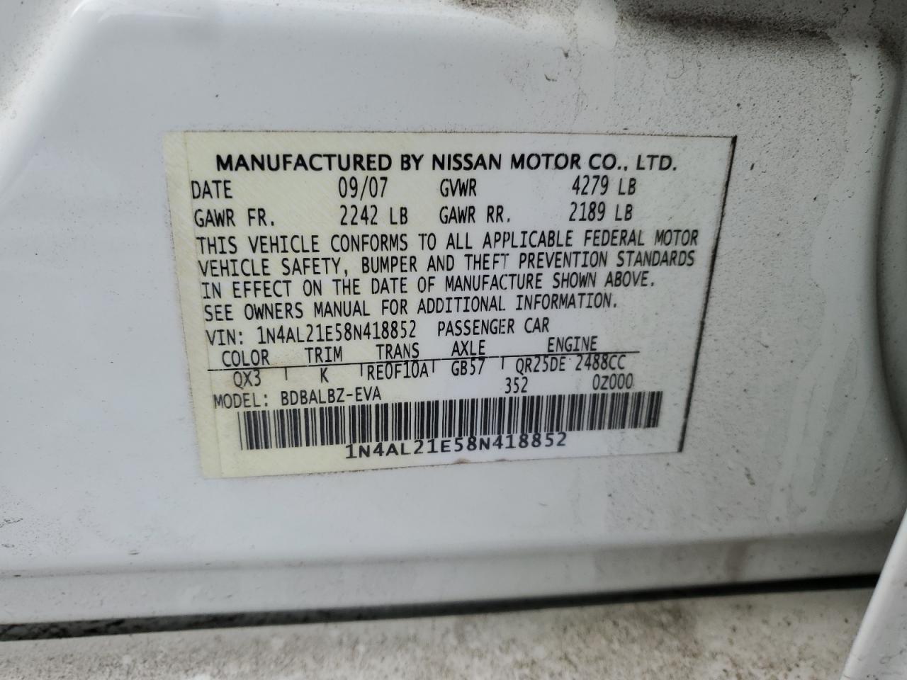 2008 Nissan Altima - Image 12