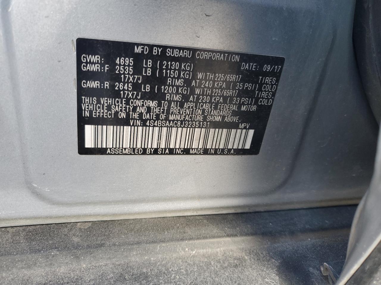 2018 Subaru Legacy - Image 14