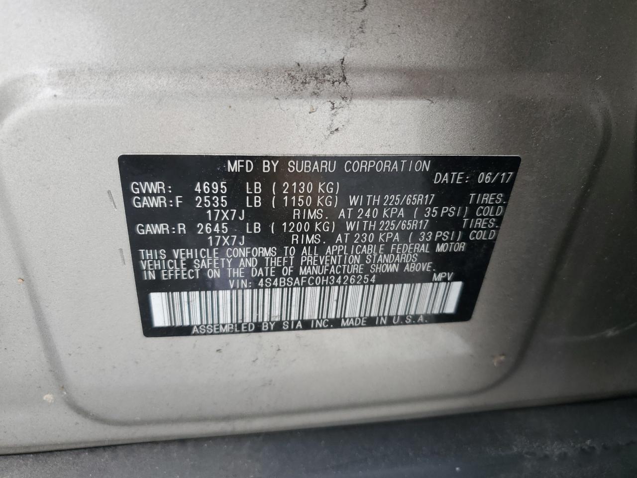 2017 Subaru Outback - Image 13