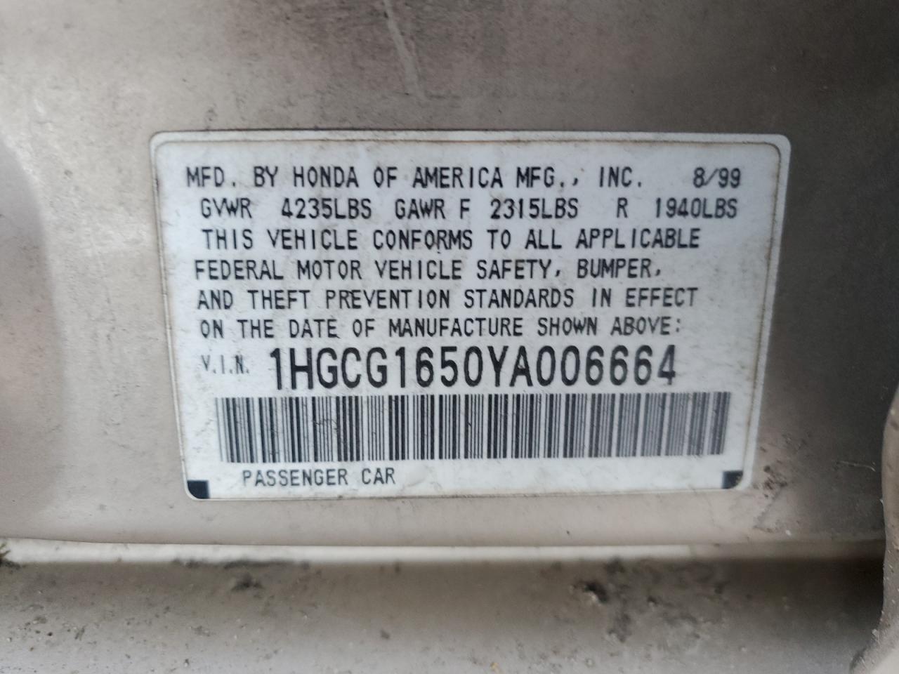 2000 Honda Accord - Image 15