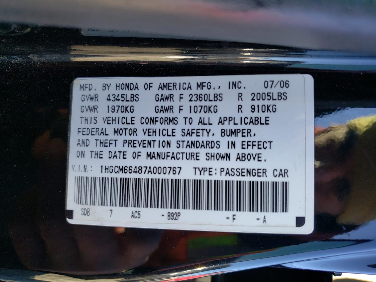 2007 Honda Accord - Image 13