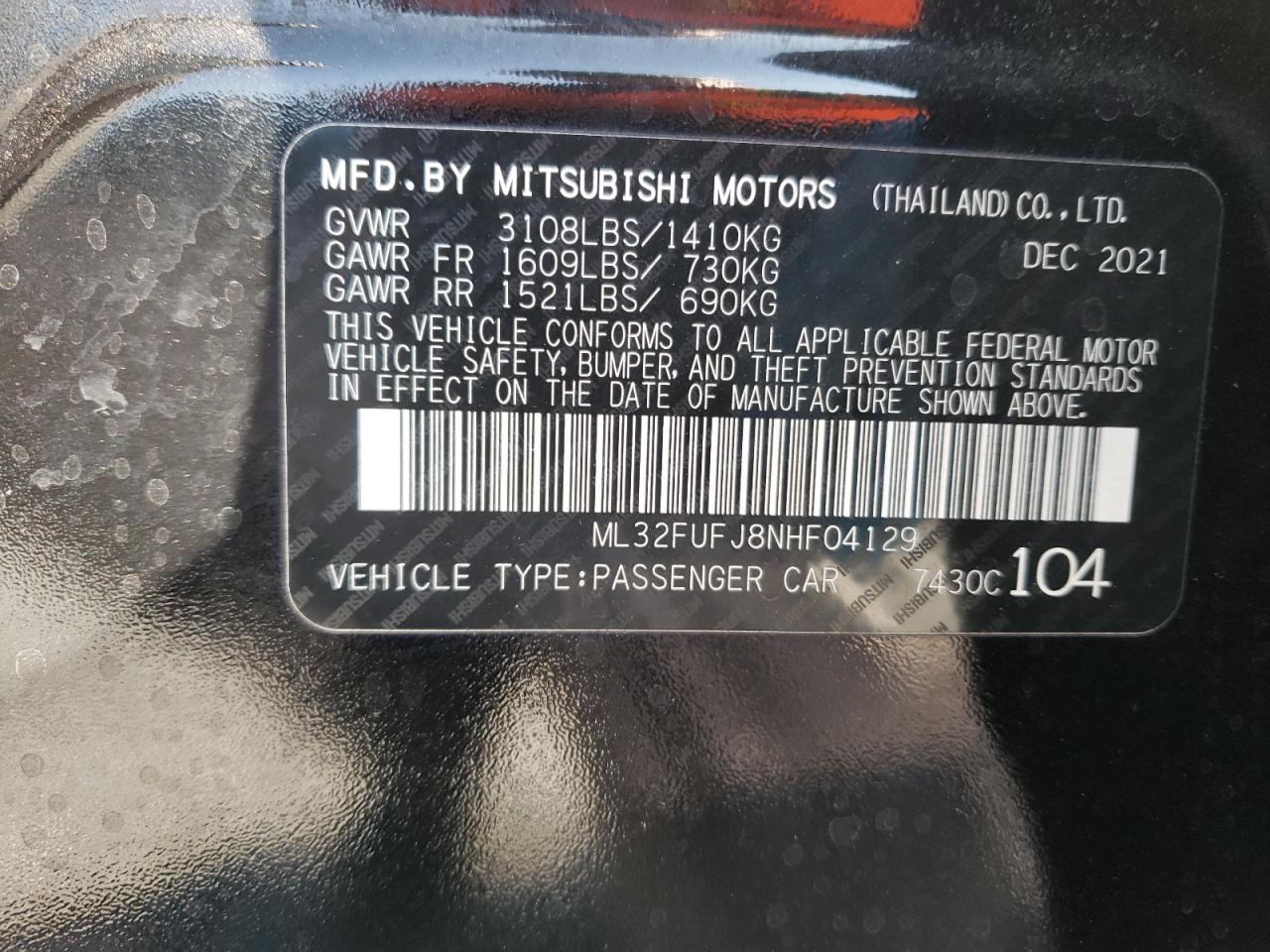 2022 Mitsubishi Mirage - Image 14