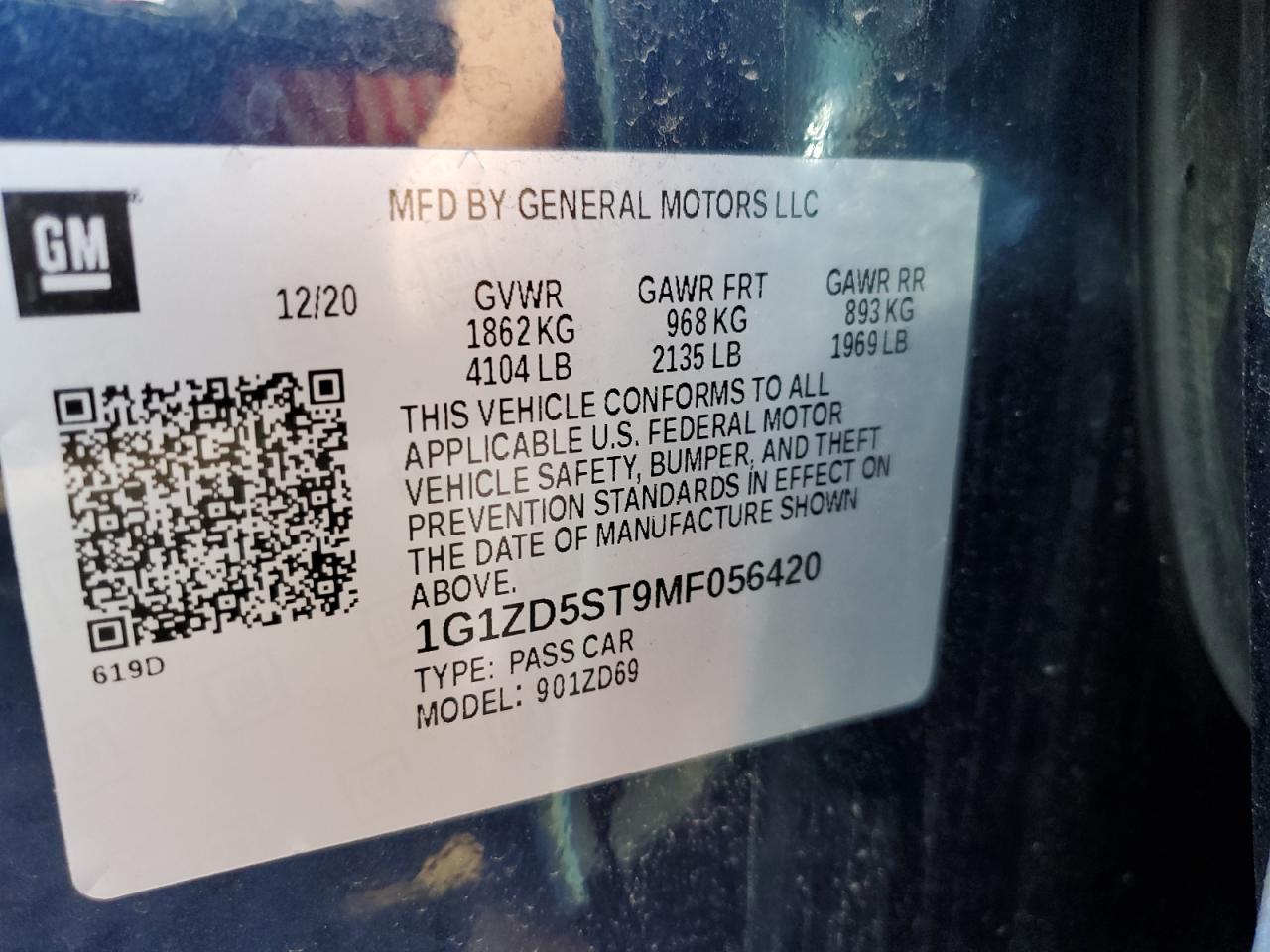 2021 Chevrolet Malibu - Image 12