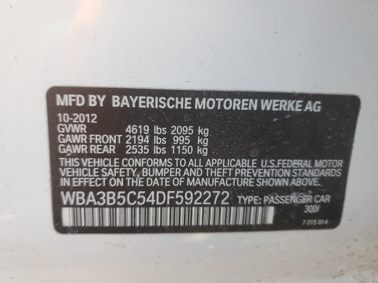 2013 BMW 3er - Image 12