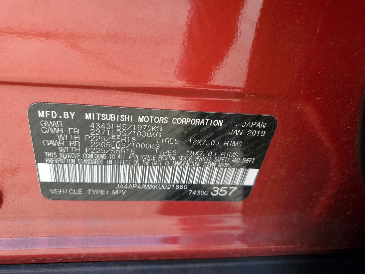 2019 Mitsubishi Outlander - Image 12