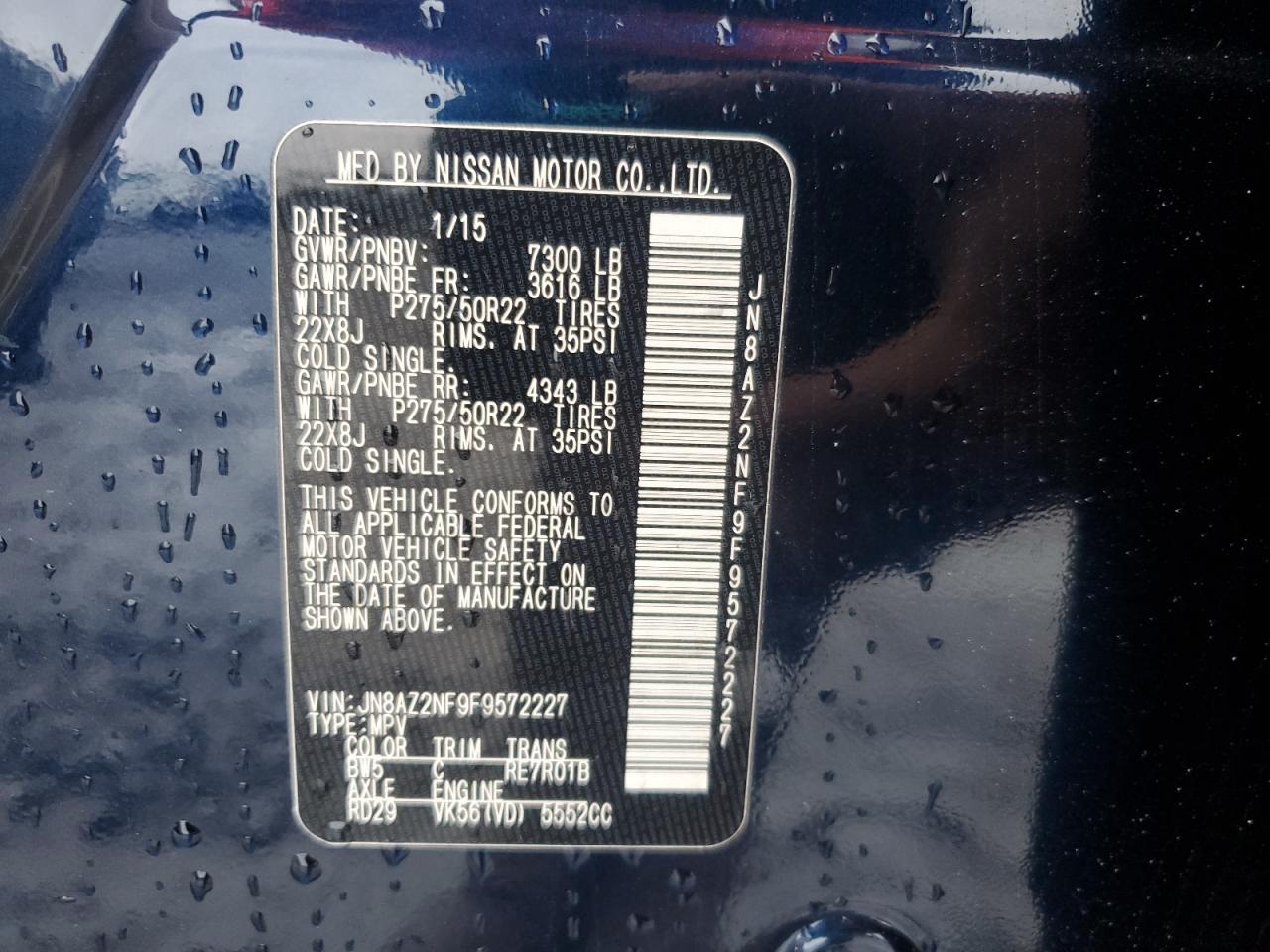 2015 Infiniti QX80 - Image 15