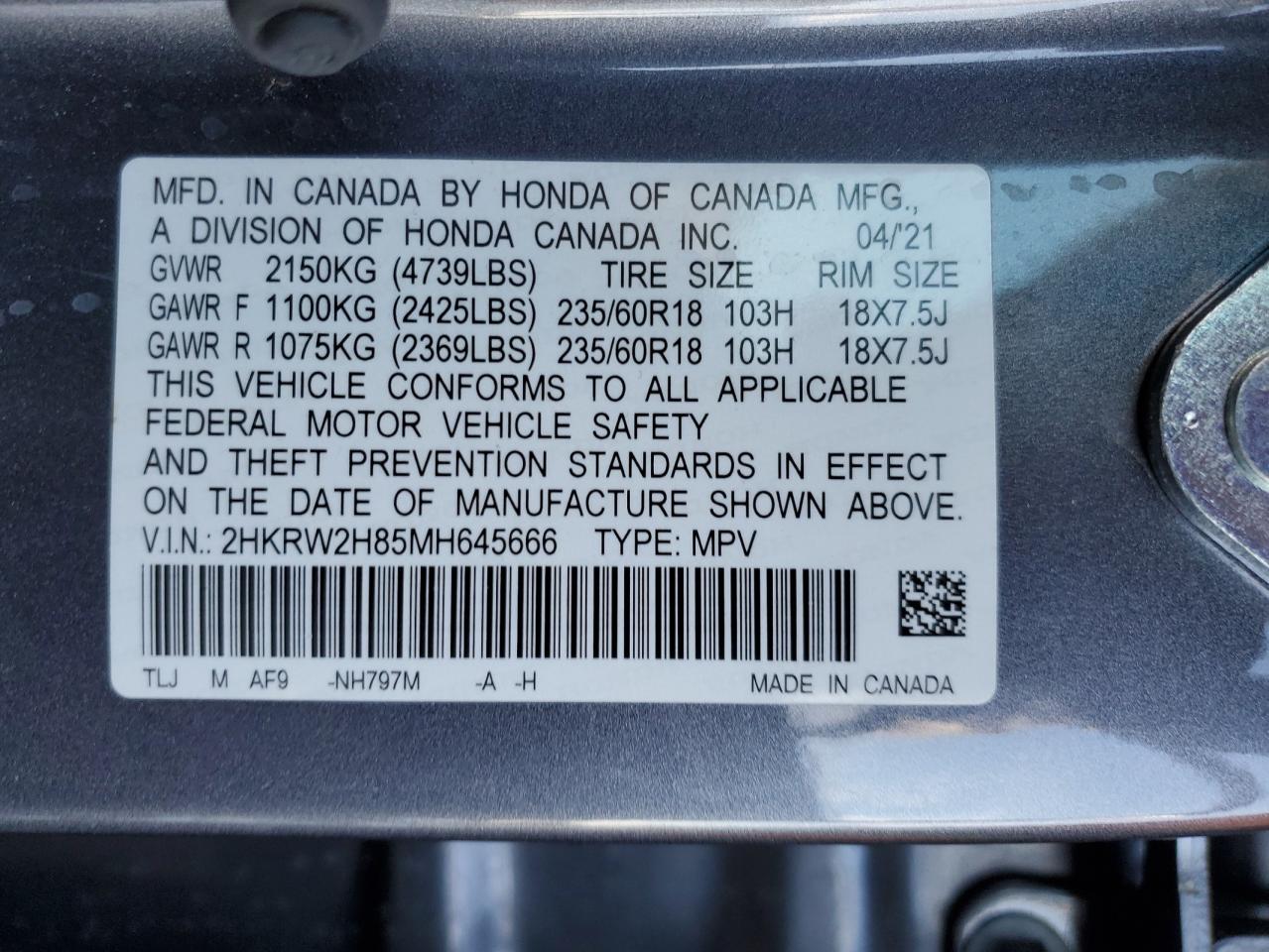 2021 Honda CR-V - Image 15