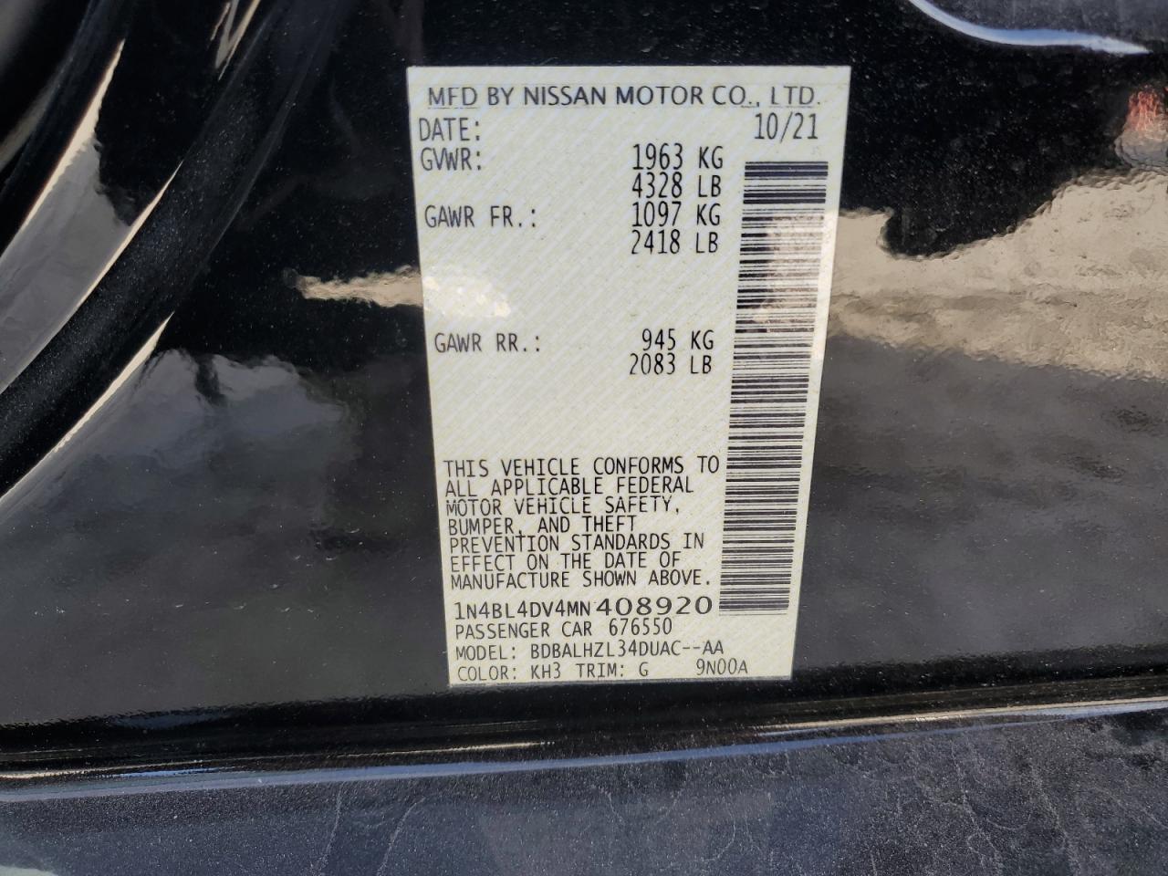 2021 Nissan Altima - Image 12