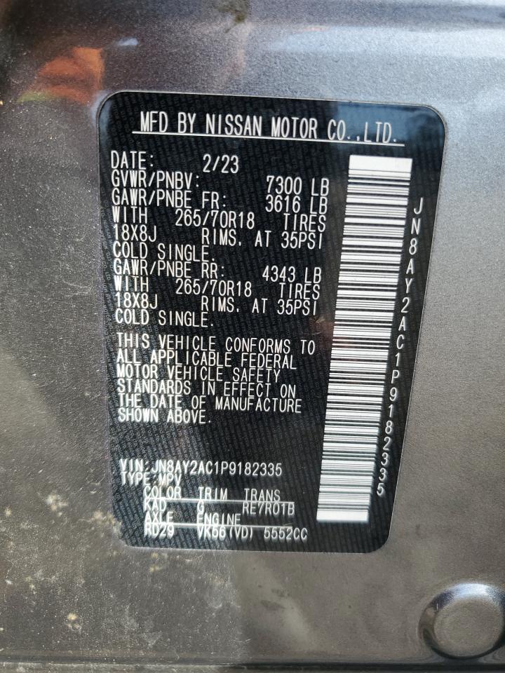 VIN JN8AY2AC1P9182335 2023 NISSAN ARMADA no.13