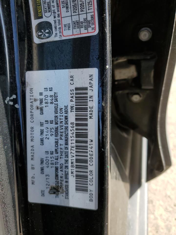 2014 Mazda 3 Touring VIN: JM1BM1V77E1154568 Lot: 87817375