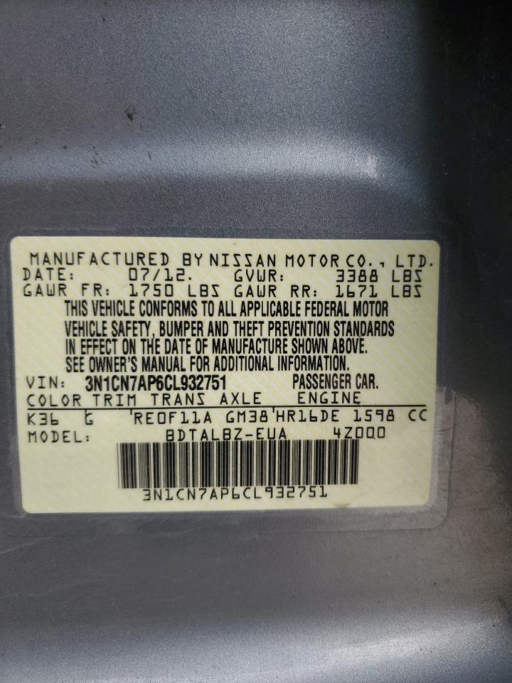 2012 Nissan Versa - Image 13