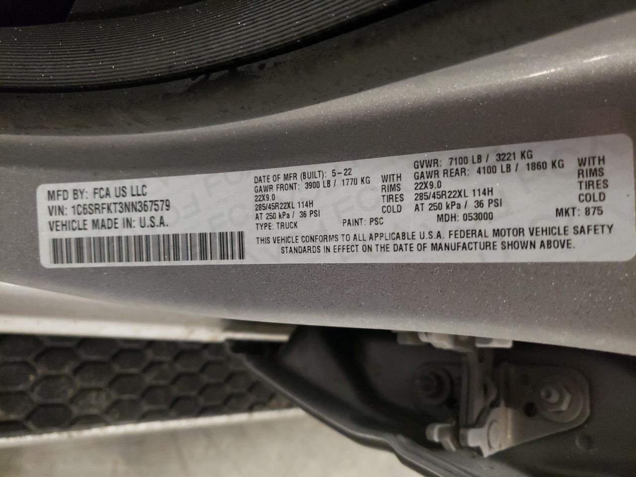 2022 RAM 1500 - Image 12