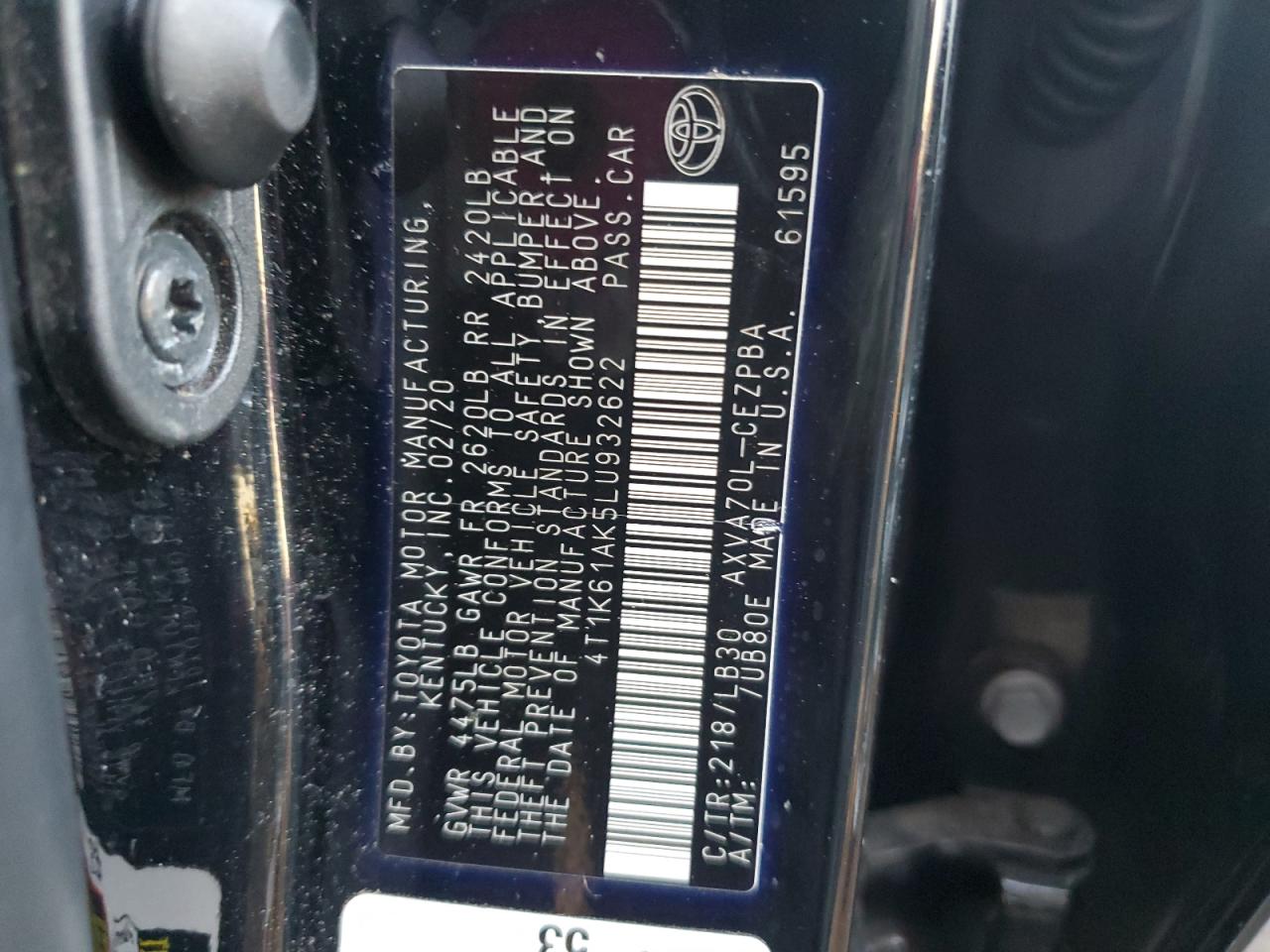 2020 Toyota Camry - Image 12